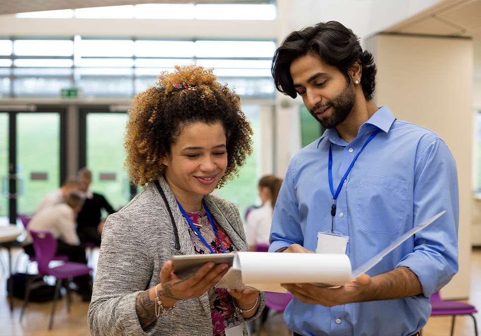 Two high school teachers.